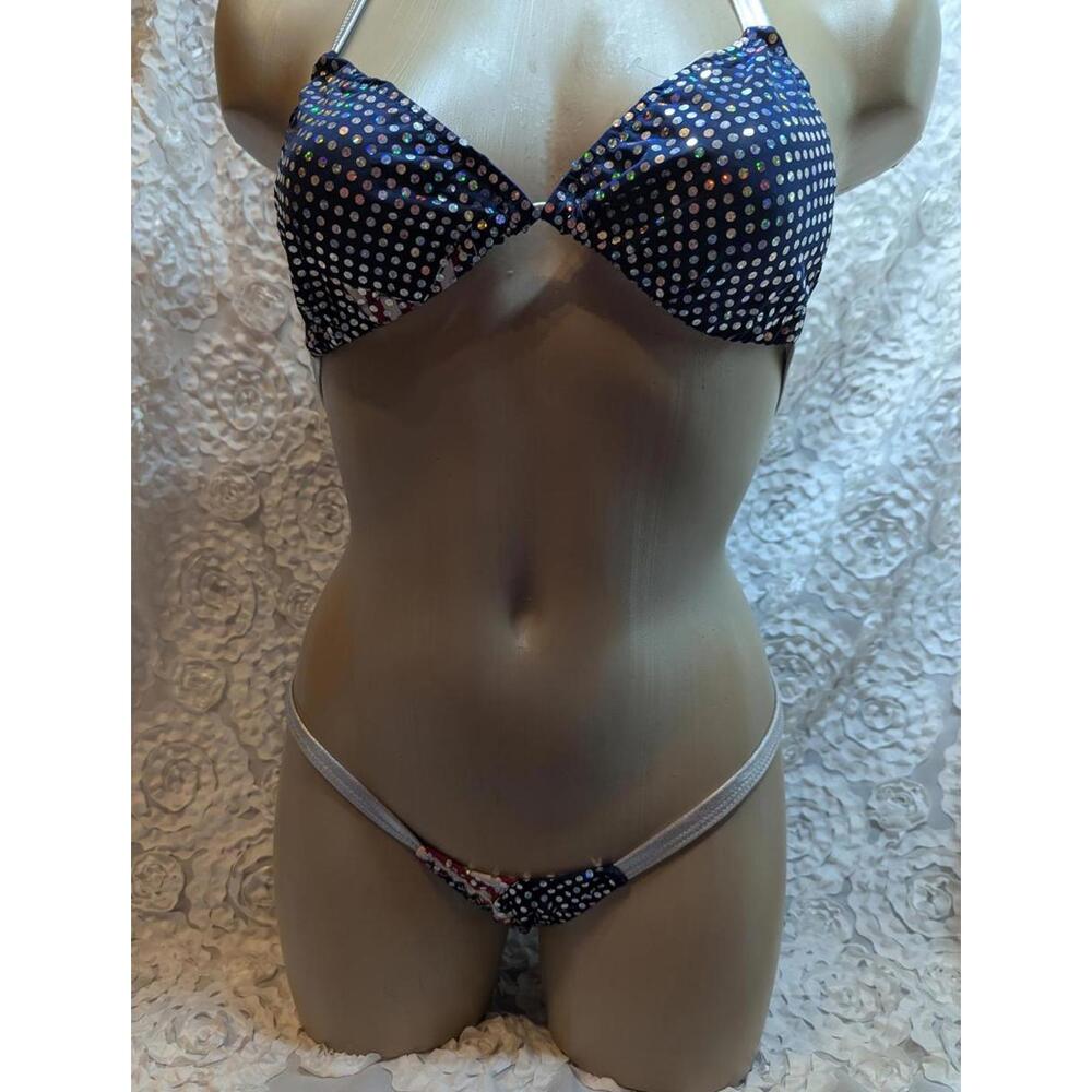 Minor Creations sexy exotic dancer rave teeny bikini with sequins NEW